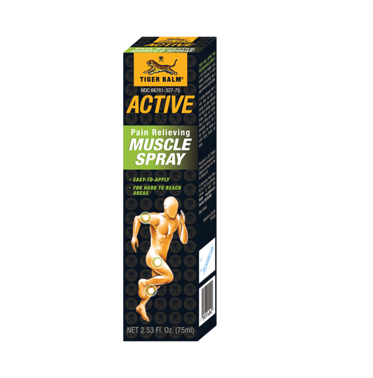 Tiger Balm Active Pain Relieving Muscle Spray, 2.53 Oz